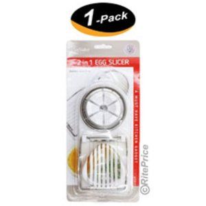 2 In 1 Stainless Steel Boiled Egg Slicer Mushroom Tomato Kitchen Choper (1 Pack)